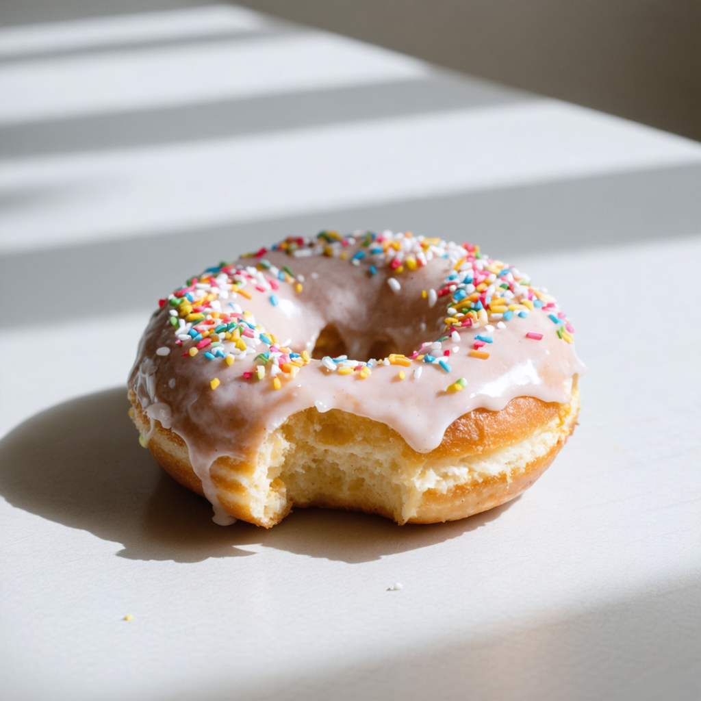 Bite of a donut