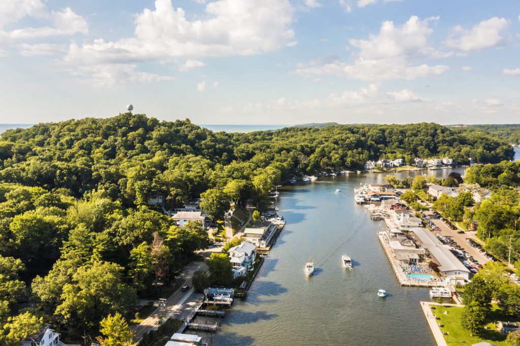 Waterway in Saugatuck Michigan