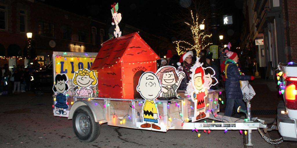 Holiday lighted parade